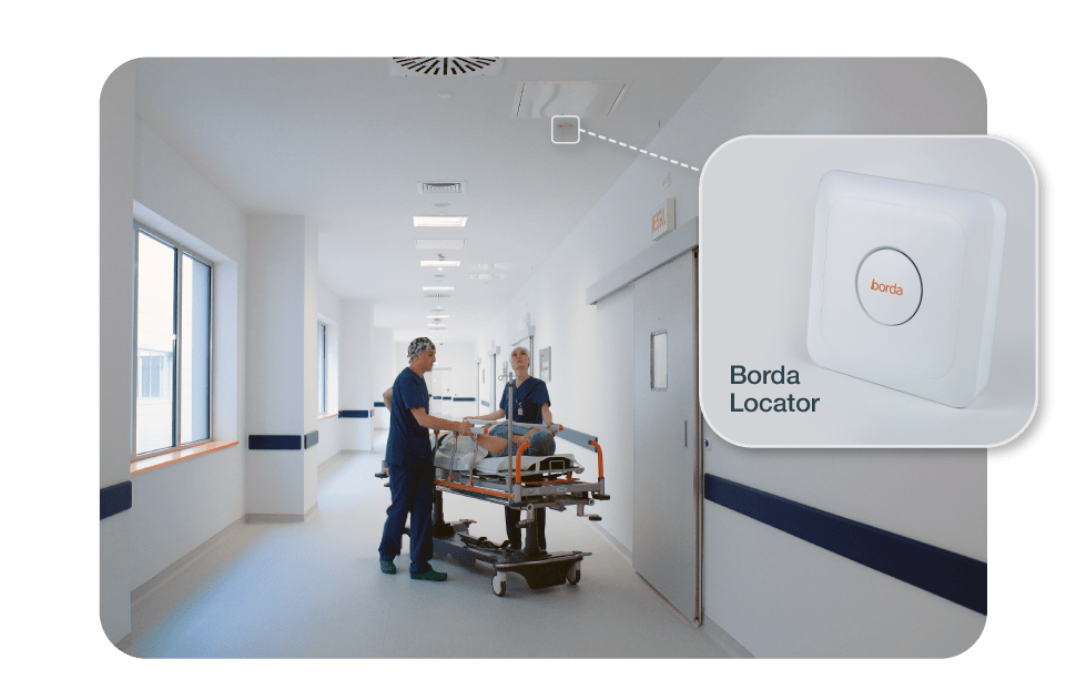 Correct patient-operating room match Patient Throughput Management monitors the patient's real-time location data through RTLS and matches the patient with the planned operating room. Visual alarms are generated to direct the patient to the correct operating room if the patient enters the wrong operating room.
