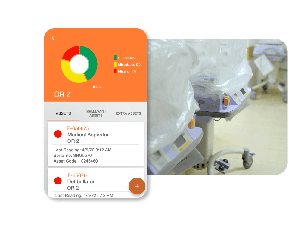 Reduce over-purchases and rentals Many organizations don't know where their assets are. Visibility of available assets is critical for purchase orders. Hospital asset inventory tracking enables you to instantly identify misplaced and missing assets eliminating double purchases and rentals.