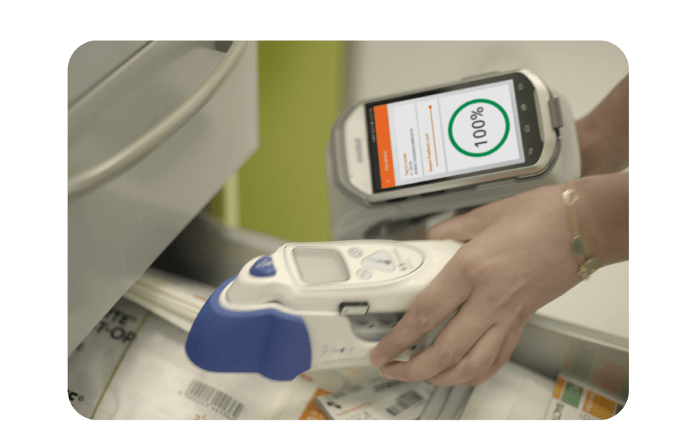 Find missing assets The Search & Find feature allows you to find missing assets by providing audible and visible signals of the asset’s proximity. Since  RFID-enabled handheld does not require line of sight, there is no need to open cabinets and drawers for searching.
