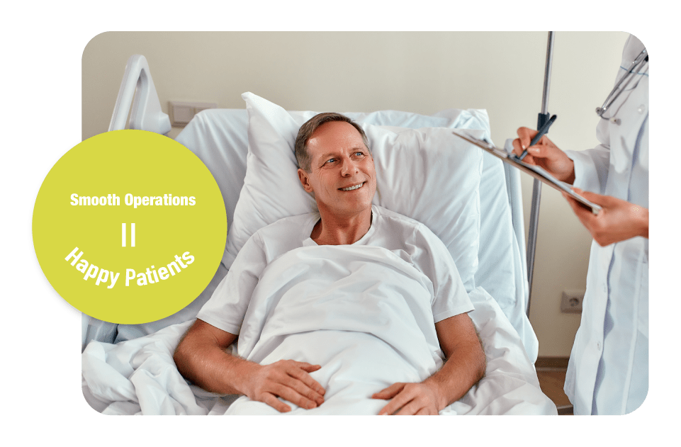 Boost patient satisfaction Idle waiting times reduce patient satisfaction dramatically. Improve your overall patient satisfaction by decreasing the waiting times and increasing the time spent with patients.