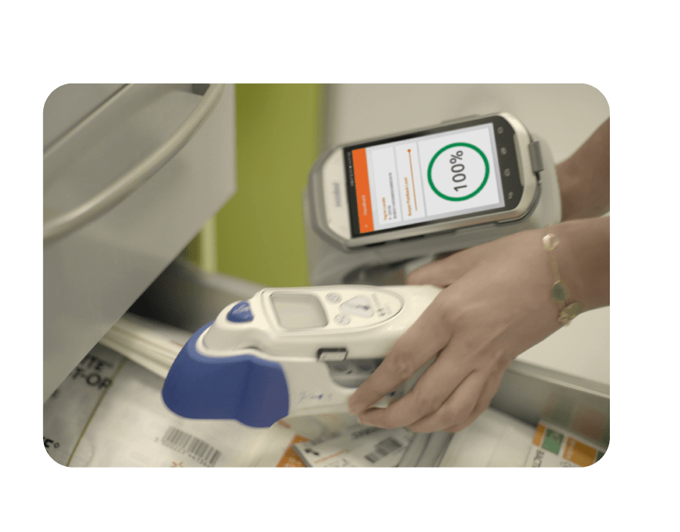 Find missing assets The Search & Find feature allows you to find missing assets by providing audible and visible signals of the asset’s proximity. Since  RFID-enabled handheld does not require line of sight, there is no need to open cabinets and drawers for searching.